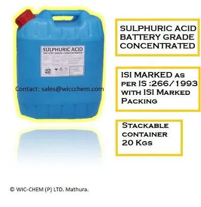 Sulphuric acid battery grade concentrated